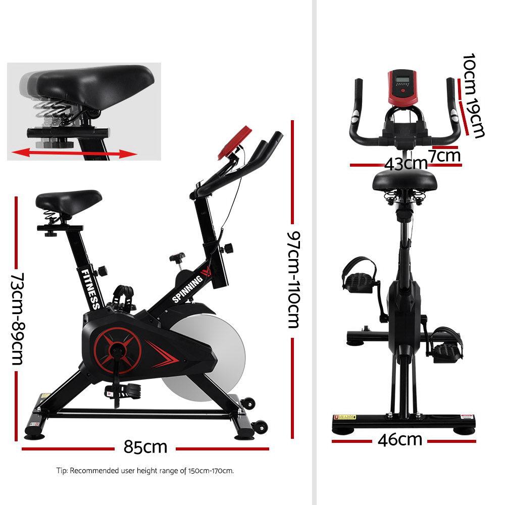 Everfit Spin Bike Exercise Bike Flywheel Cycling Home Gym Fitness