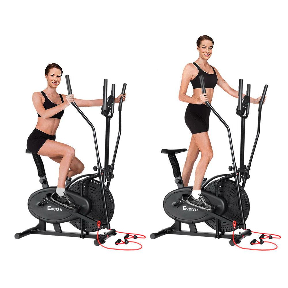 Everfit Exercise Bike 5 in 1 Elliptical Cross Trainer Home Gym Indoor