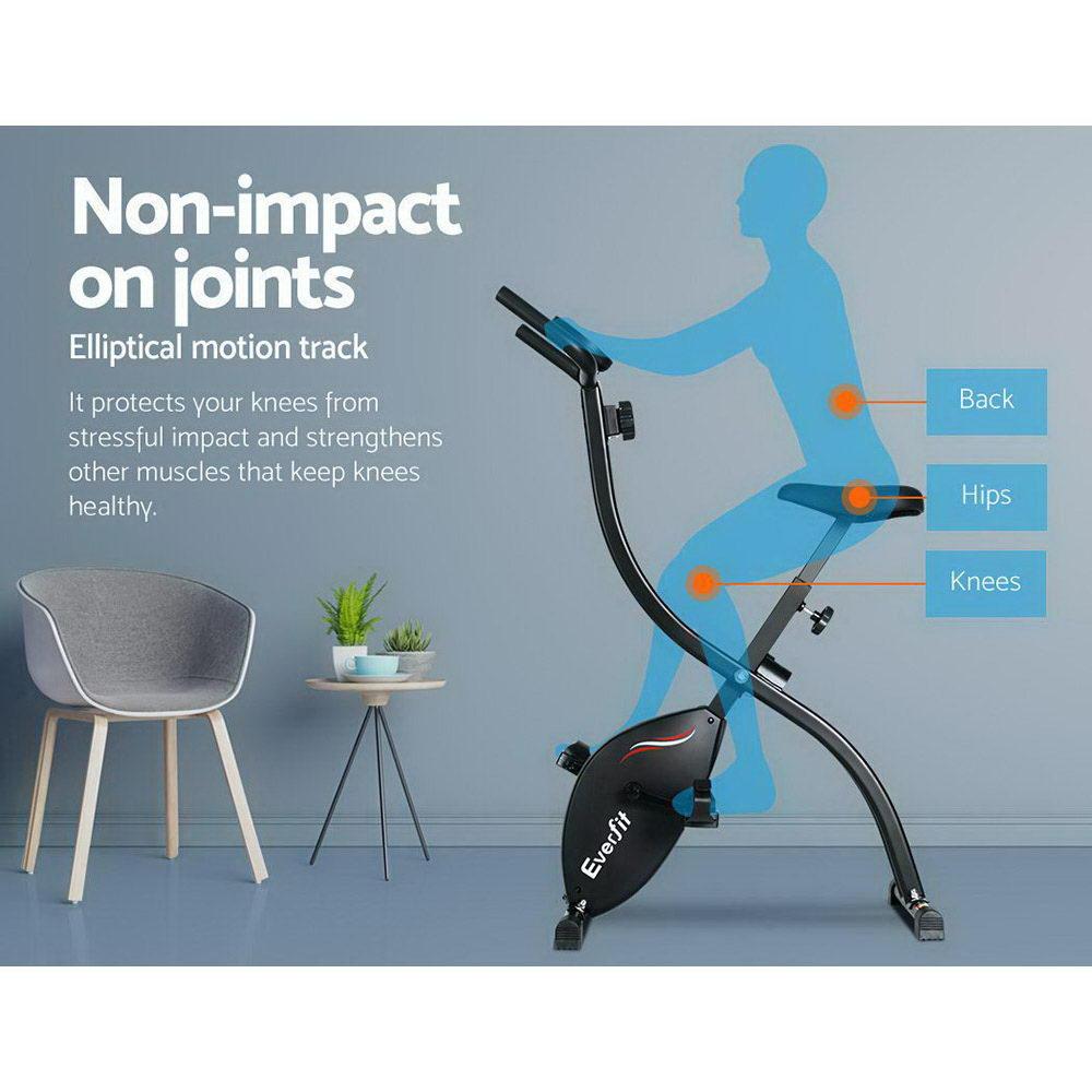 Everfit Folding Exercise Bike Magnetic X-Bike Bicycle Indoor Cycling