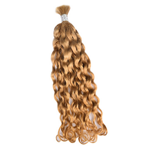 Premium Italy Curly Braiding Hair Extensions #27 Honey Blonde | 100%