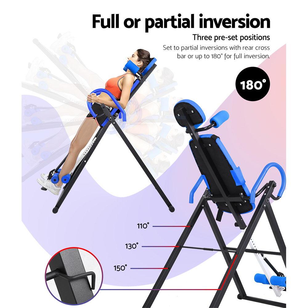 Everfit Inversion Table Gravity Exercise Inverter Back Stretcher Home