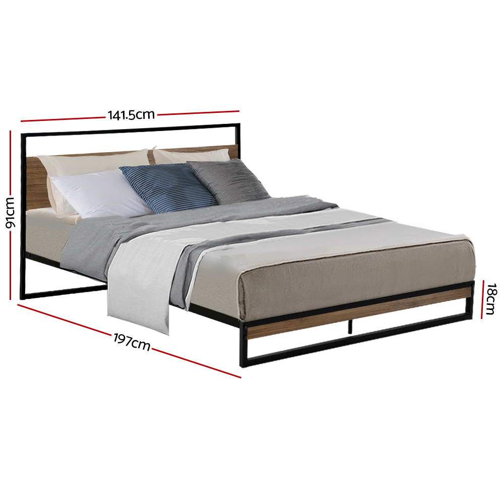 Artiss Bed Frame Double Size Metal Bed Frame DANE