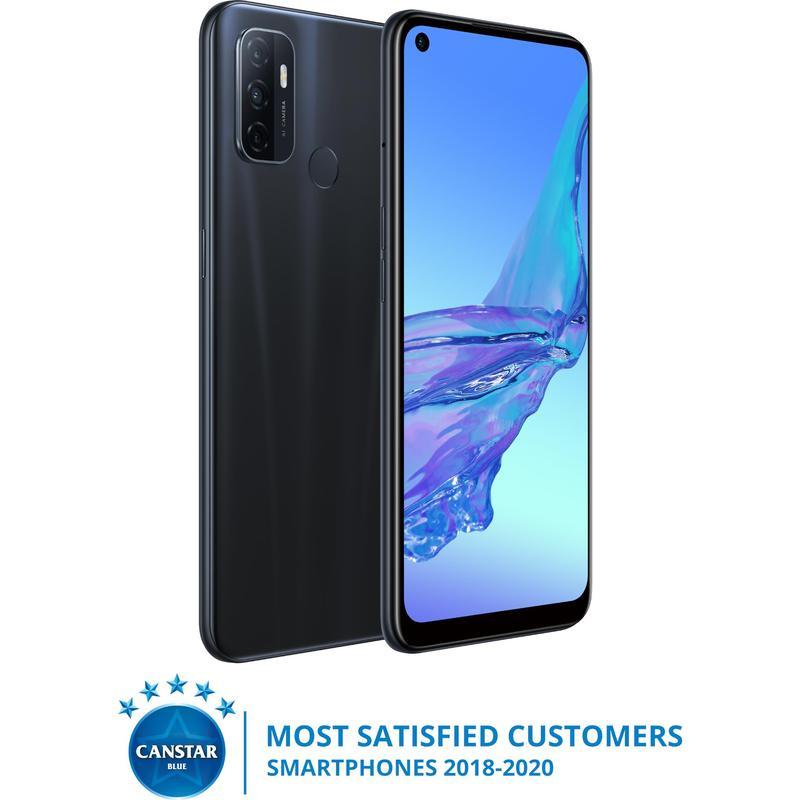 OPPO A53 64GB Electric Black - 6.5' HD+ LED Screen, Qualcomm SM4250