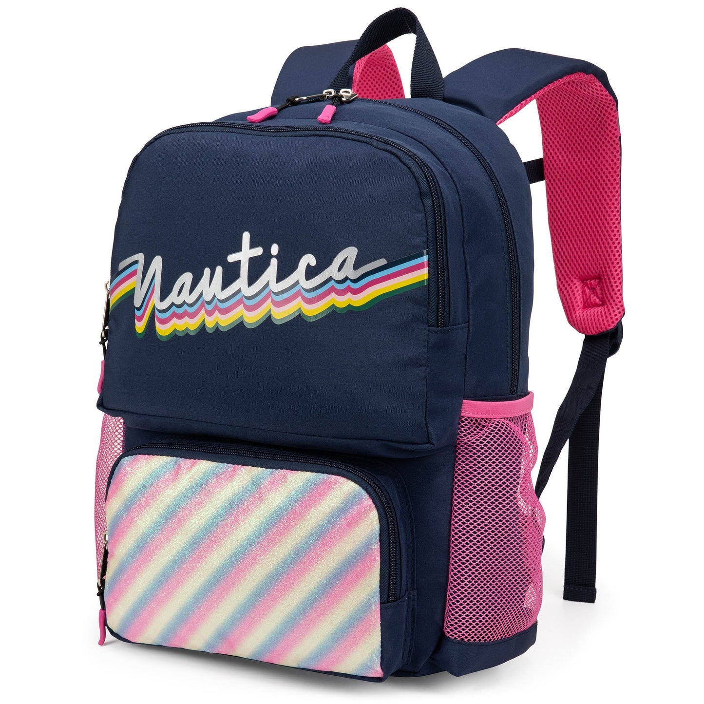 Sac à dos pour enfants pour l'école | Arc-en-ciel rétro | 16" de haut 