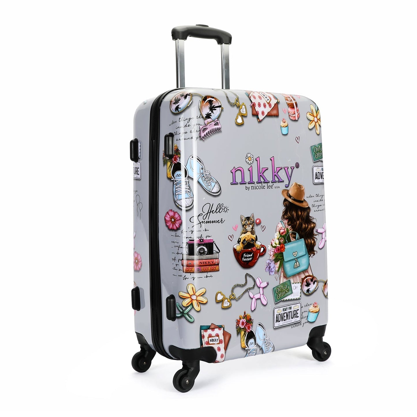 CONJUNTO 2 MALETAS DE PLASTICO ABS NIKKY WORLD-2