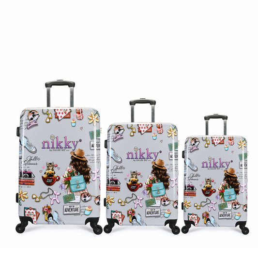 CONJUNTO 3 MALETAS DE PLASTICO ABS NIKKY WORLD-0