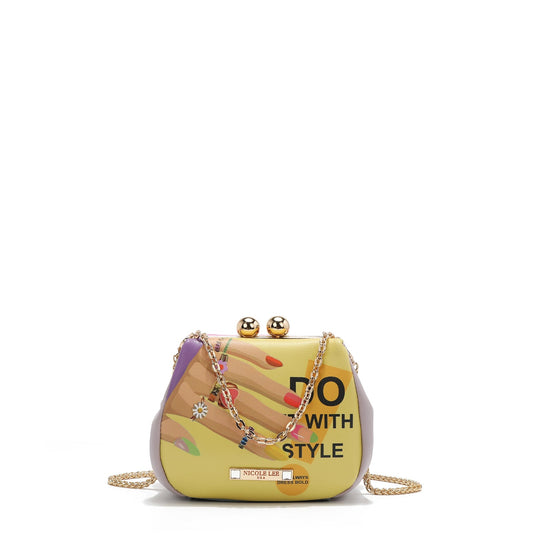 MINI BOLSO CRUZADO CON CIERRE KISS LOCK (NAIL POLISH)-0