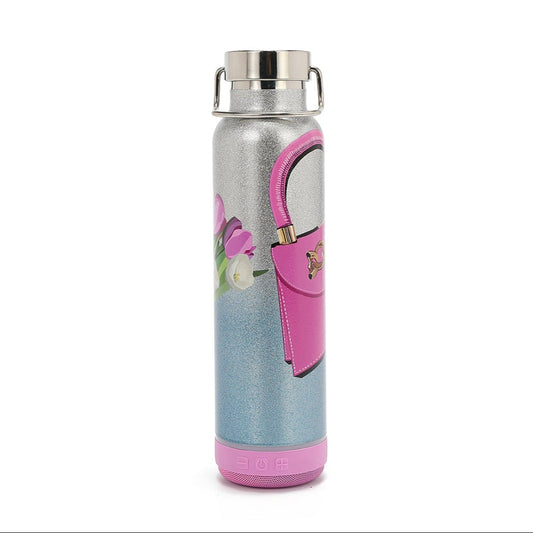 VASO TÉRMICO CON ALTAVOZ BLUETOOTH (VIOLET BLOSSOM)-0