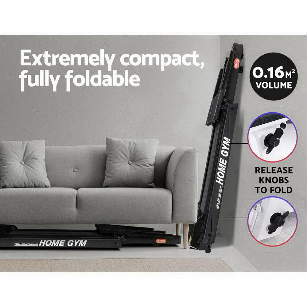 Everfit Treadmill Electric Home Gym Fitness Exercise Fully Foldable