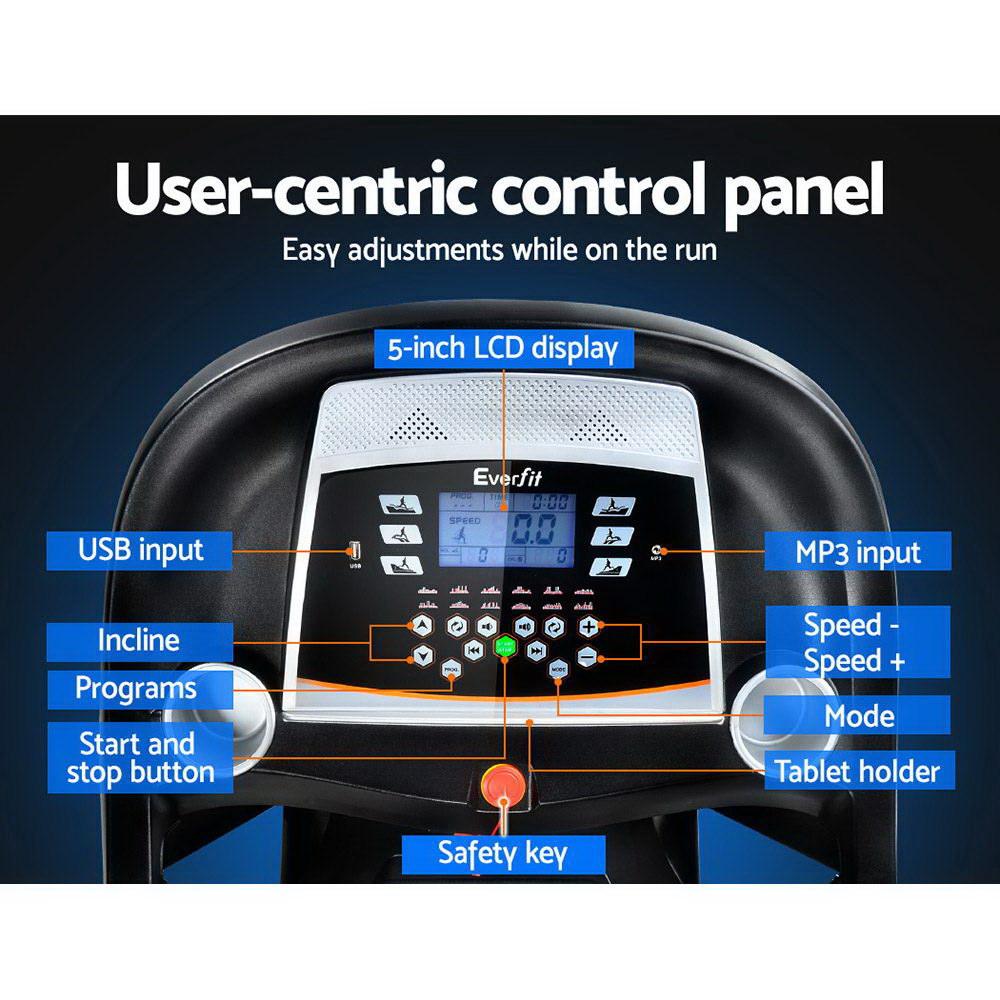 Everfit Treadmill Electric Auto Incline Home Gym Fitness Exercise