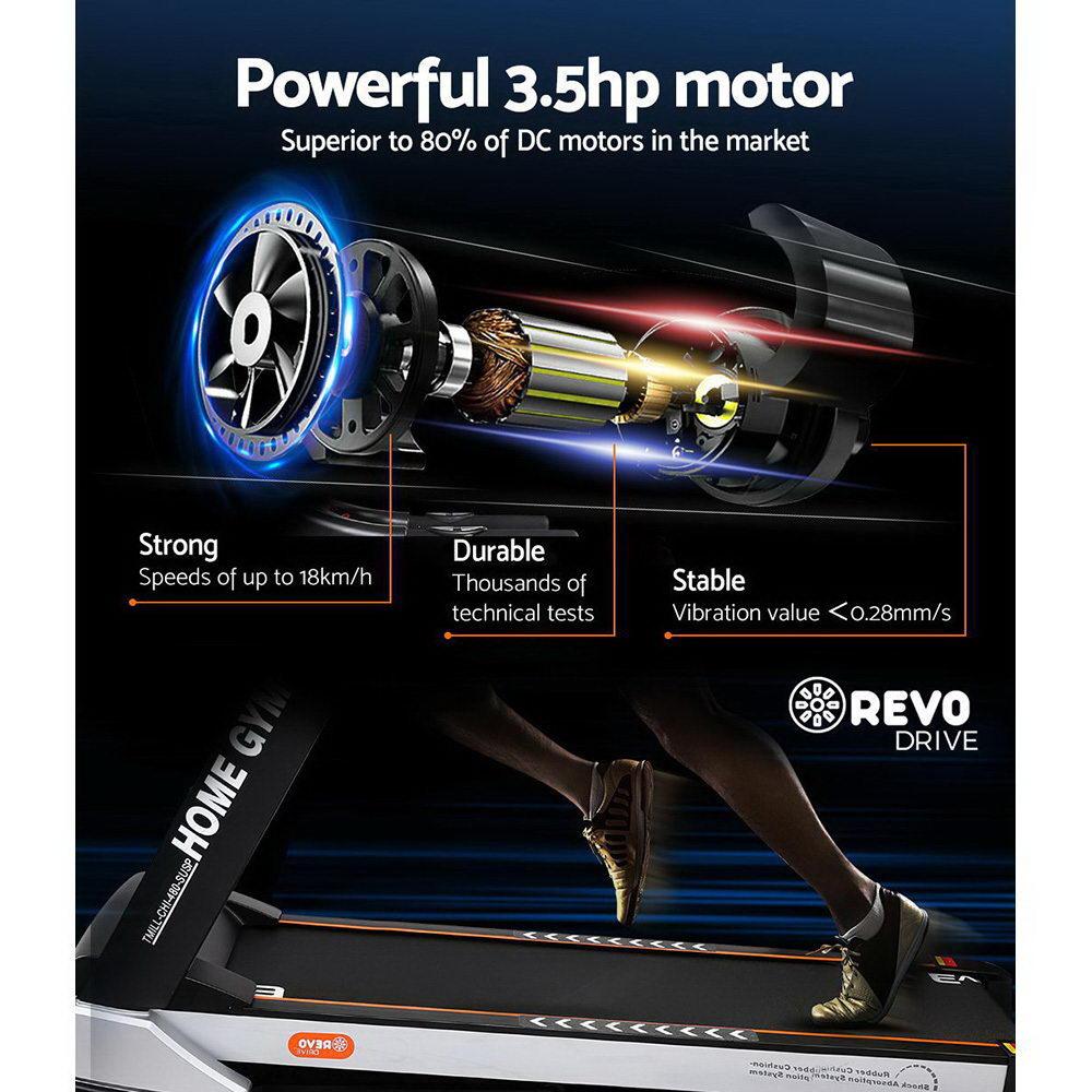 Everfit Treadmill Electric Auto Incline Spring Home Gym Fitness