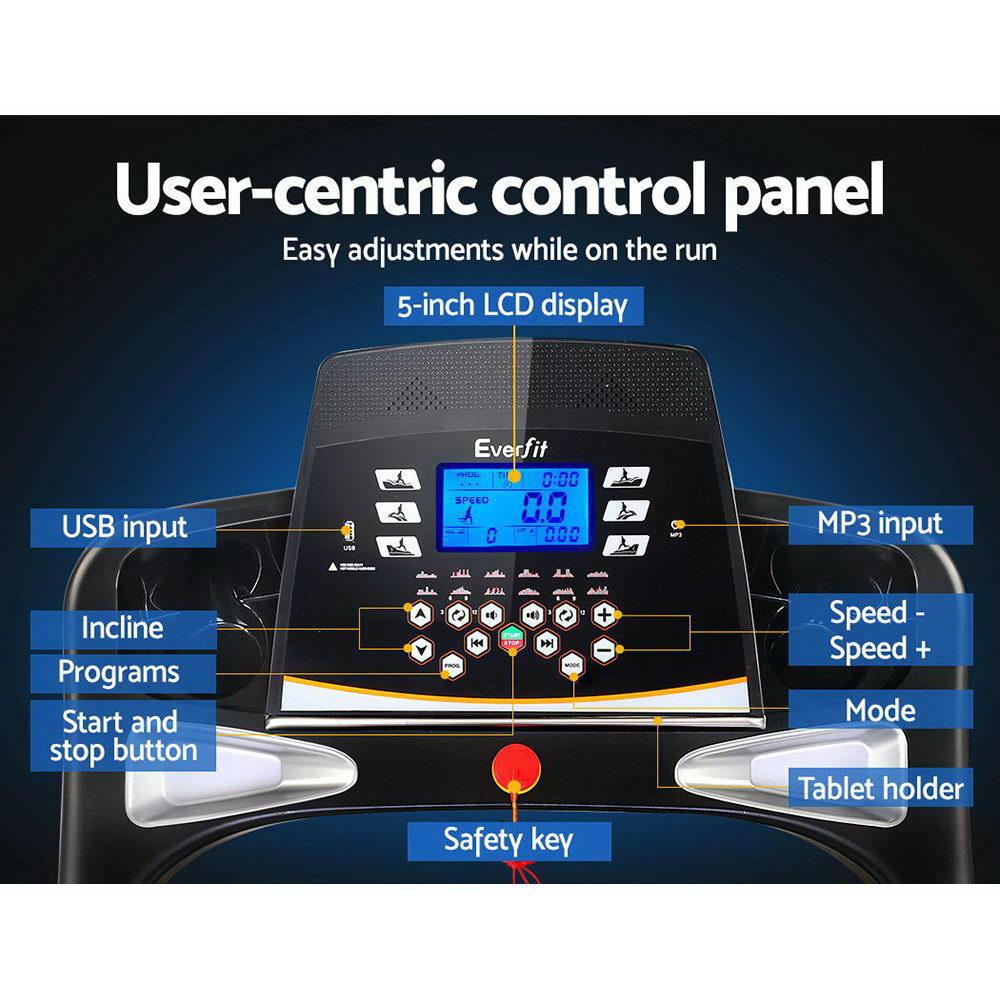 Everfit Treadmill Electric Auto Incline Spring Home Gym Fitness