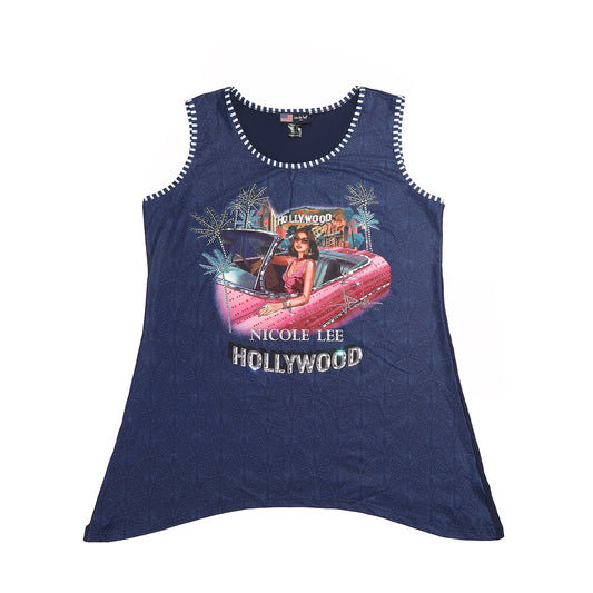 TOP TÚNICA NICOLE LEE CON BRILLOS (HOLLYWOOD DRIVE)-0