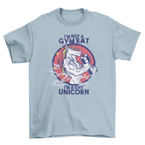 Gym unicorn t-shirt