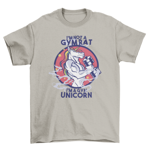 Gym unicorn t-shirt