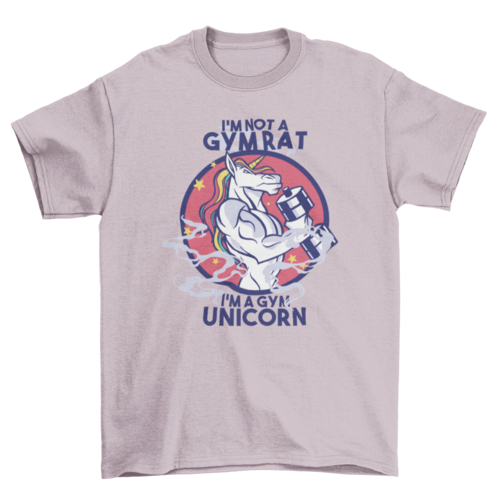 Gym unicorn t-shirt