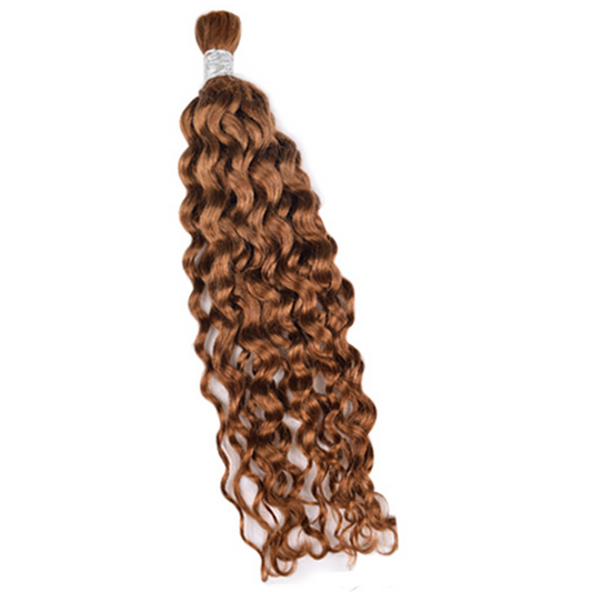 Premium Water Wave Braiding Hair Extensions #30 Light Auburn | 100%