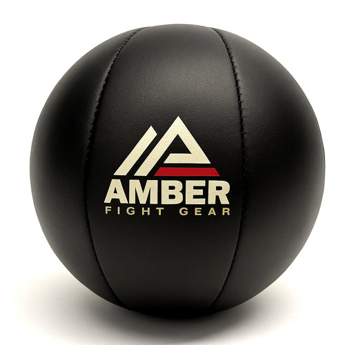 Amber Fight Gear Leather Medicine Ball for Strength & Conditioning,