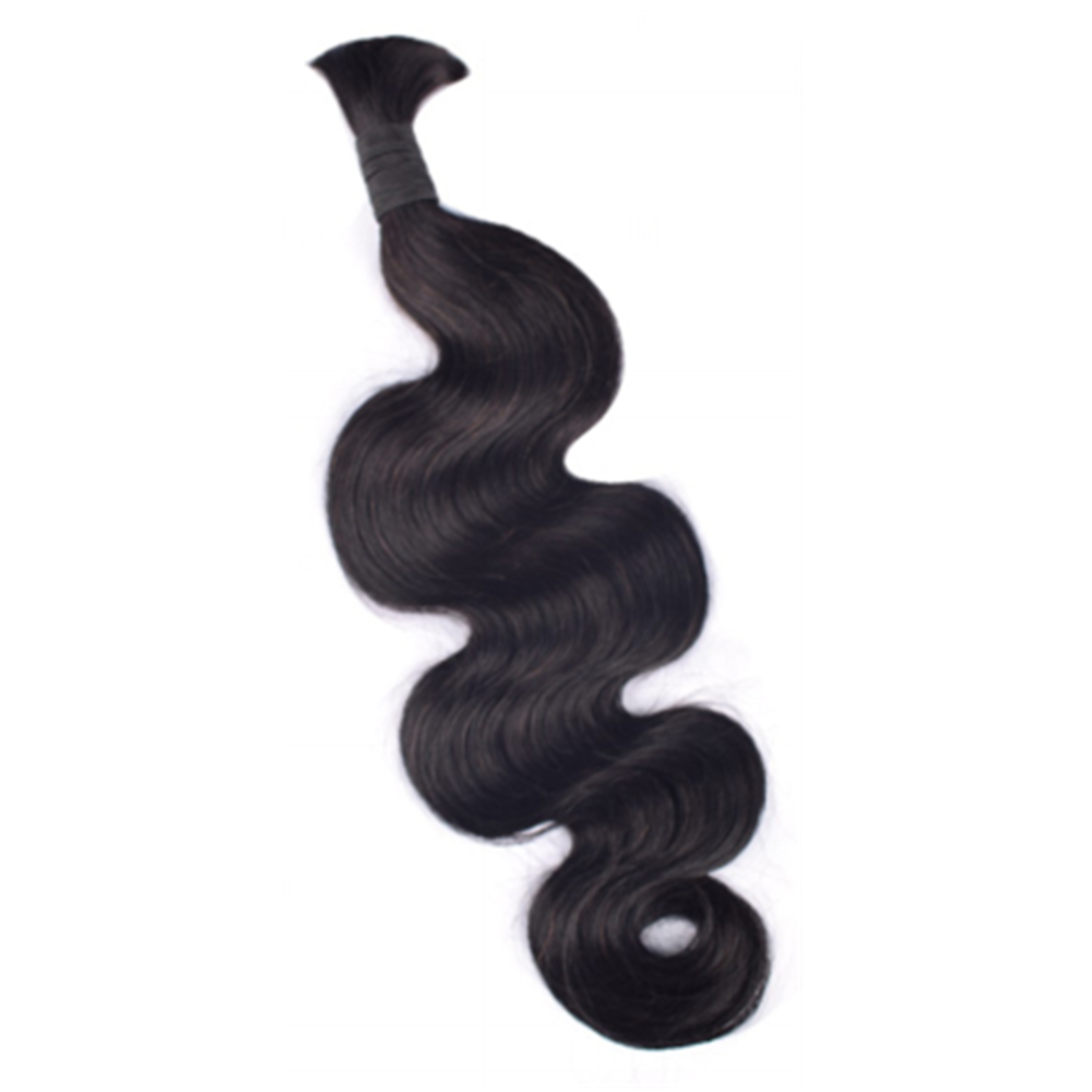 Premium Body Wave Braiding Hair Extensions #1B Natural Black | 100%