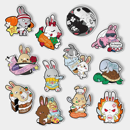 Bunny Collection Vinyl Stickers FULL SET [12 PCS]-0