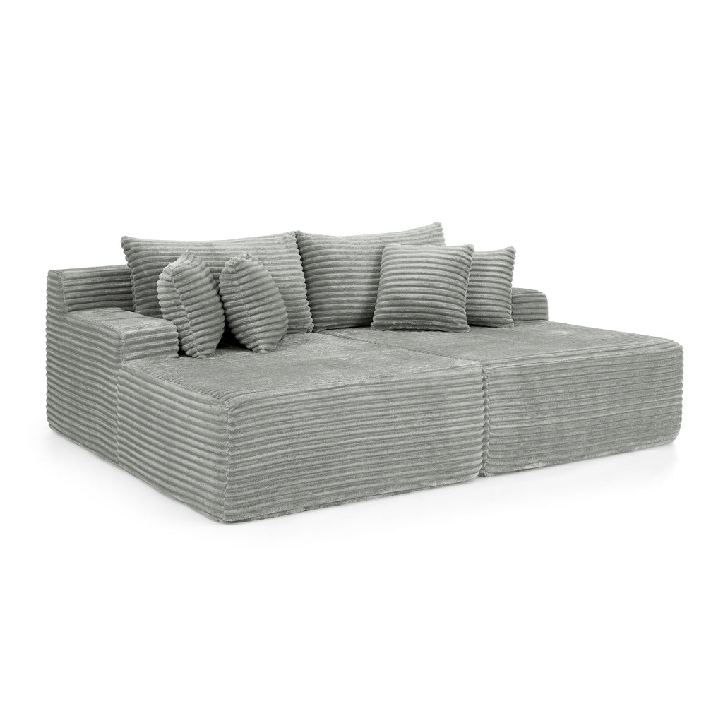 Two-seater lazy sofa lounge chair,Compressed sofa no assembly