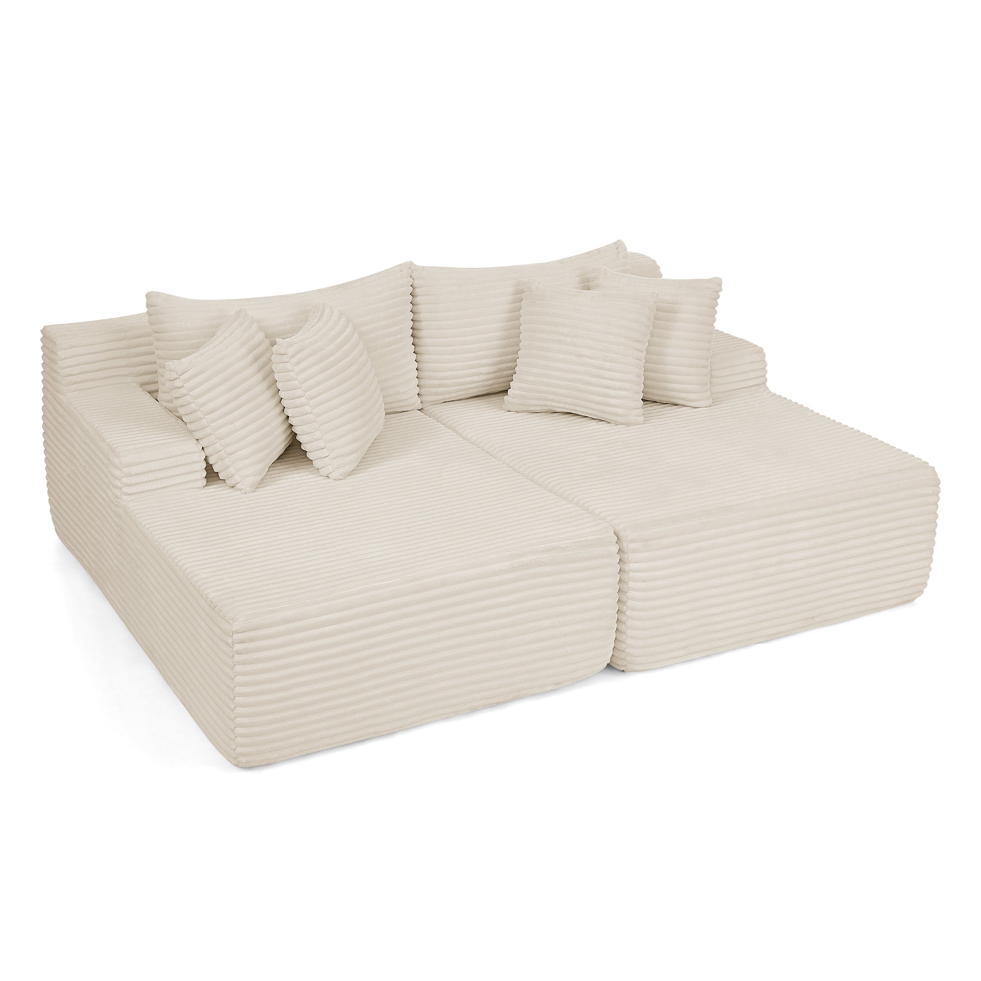 Two-seater lazy sofa lounge chair,Compressed sofa no assembly
