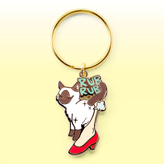 Purr Purr Rub Rub Ver. B Version LEFT LEG (Balinese) Keychain-0