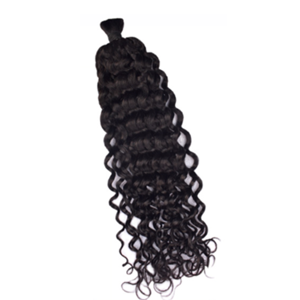 Premium Italy Curly Braiding Hair Extensions #1B Natural Black | 100%