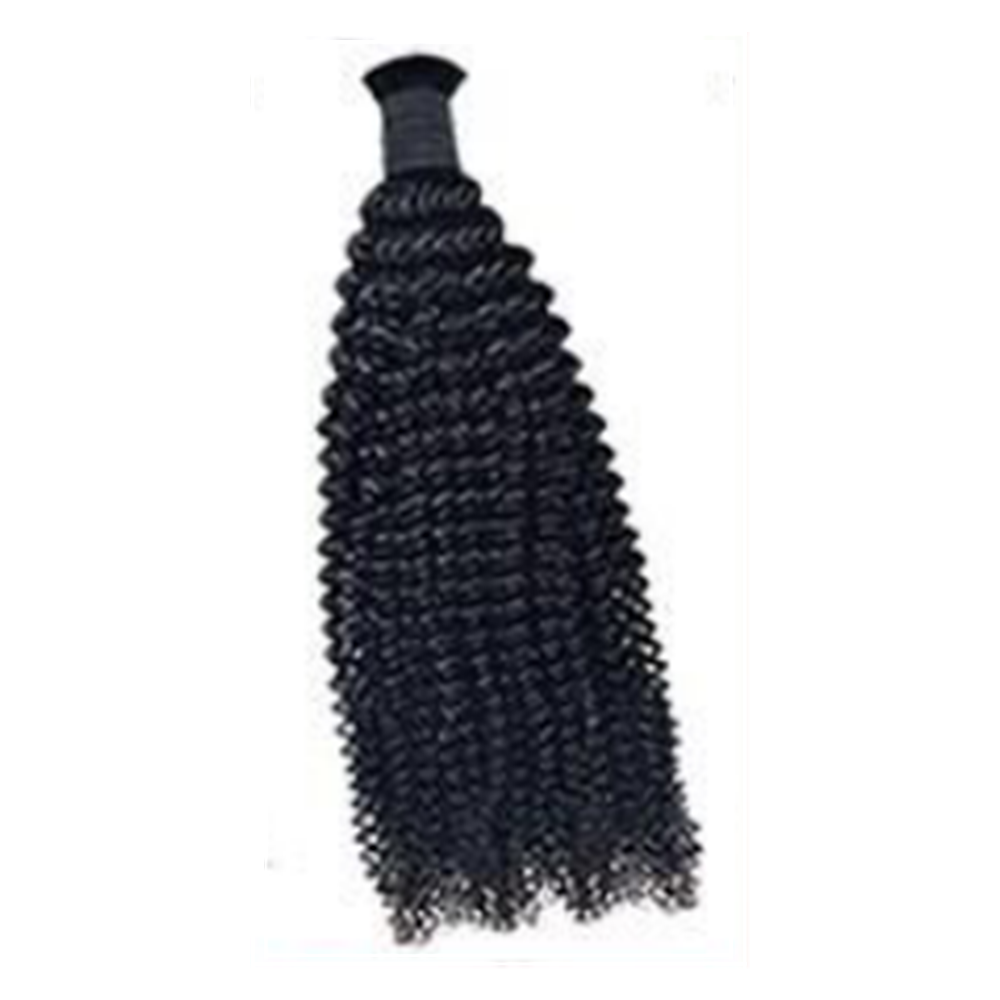Premium Kinky Curly Braiding Hair Extensions #1B Natural Black | 100%