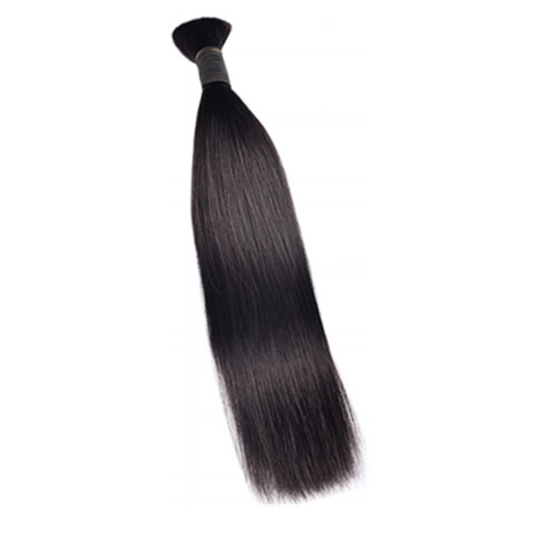 Premium Straight Braiding Hair Extensions #1B Natural Black | 100%