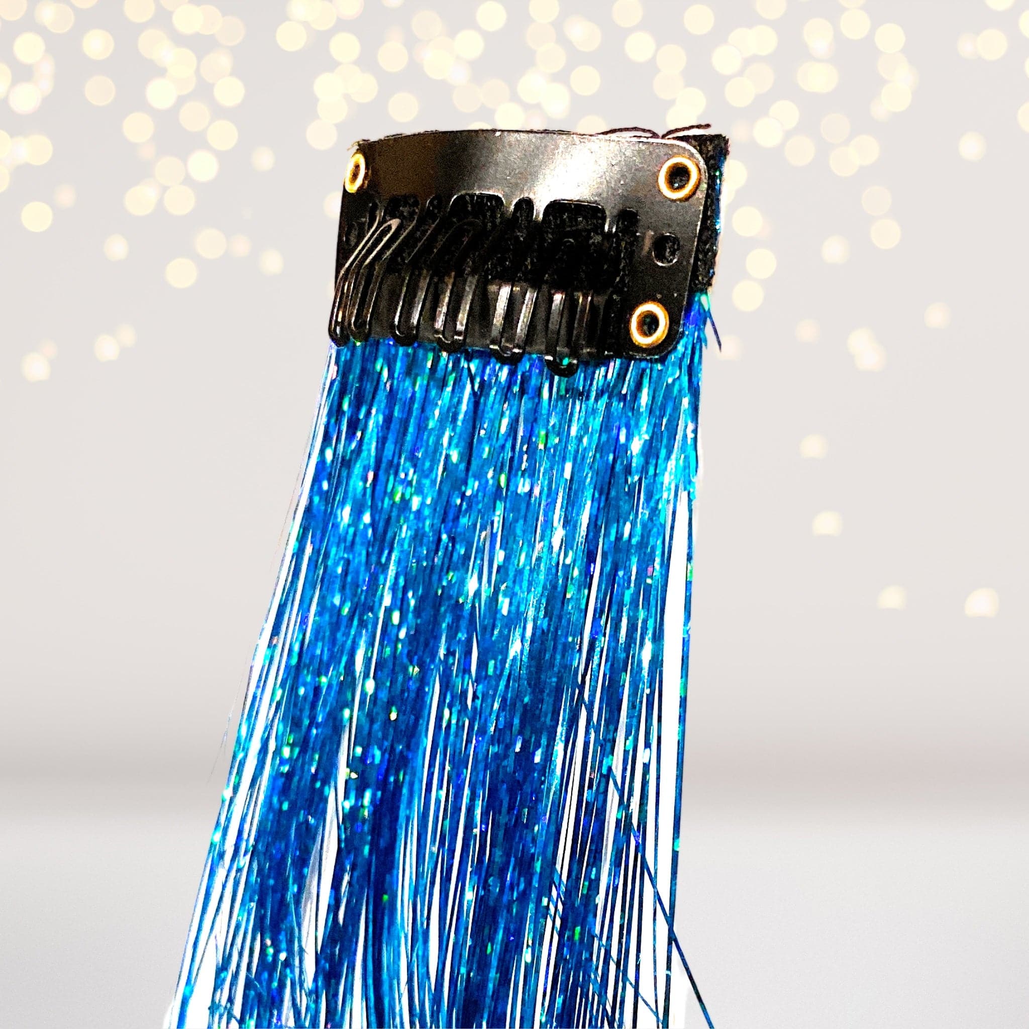Turquoise Hologram Hair Tinsel Extension - Mein ShopAmaranth ThistleTurquoise Hologram Hair Tinsel Extension