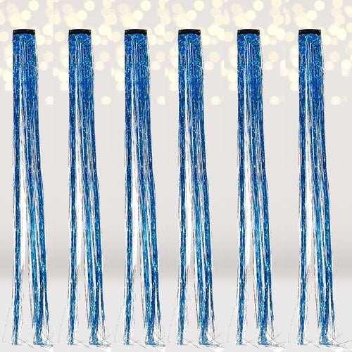 Turquoise Hologram Hair Tinsel Extension - Mein ShopAmaranth ThistleTurquoise Hologram Hair Tinsel Extension