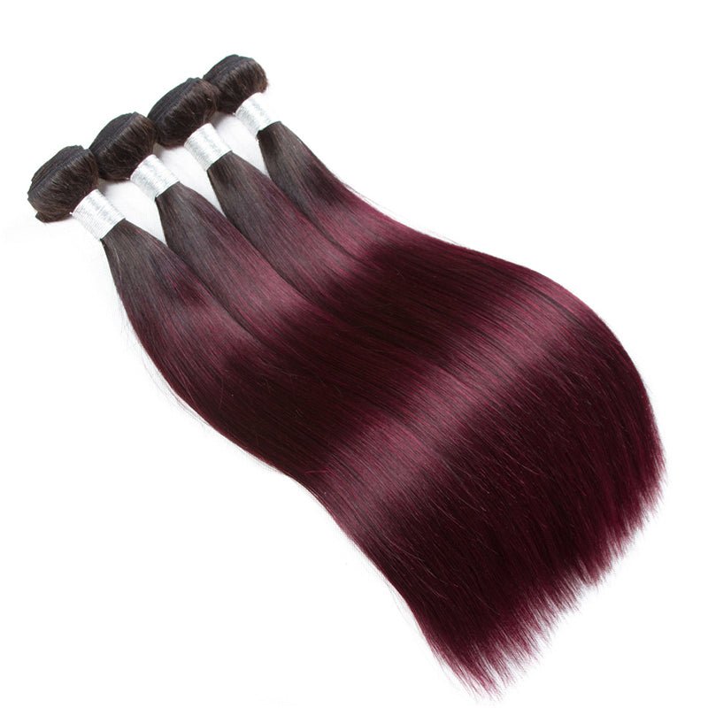 10A Grade 99j Straight Hair 1B/99J BUNDLES with 4x4 CLOSURES & FRONT - Mein ShopCerise Alfie10A Grade 99j Straight Hair 1B/99J BUNDLES with 4x4 CLOSURES & FRONT