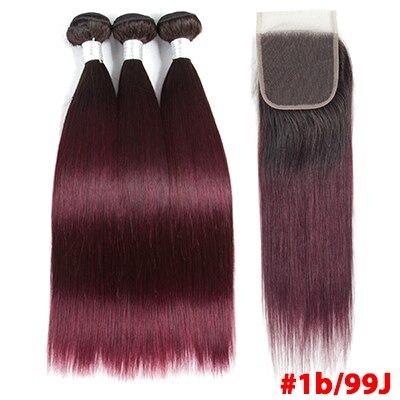 10A Grade 99j Straight Hair 1B/99J BUNDLES with 4x4 CLOSURES & FRONT - Mein ShopCerise Alfie10A Grade 99j Straight Hair 1B/99J BUNDLES with 4x4 CLOSURES & FRONT