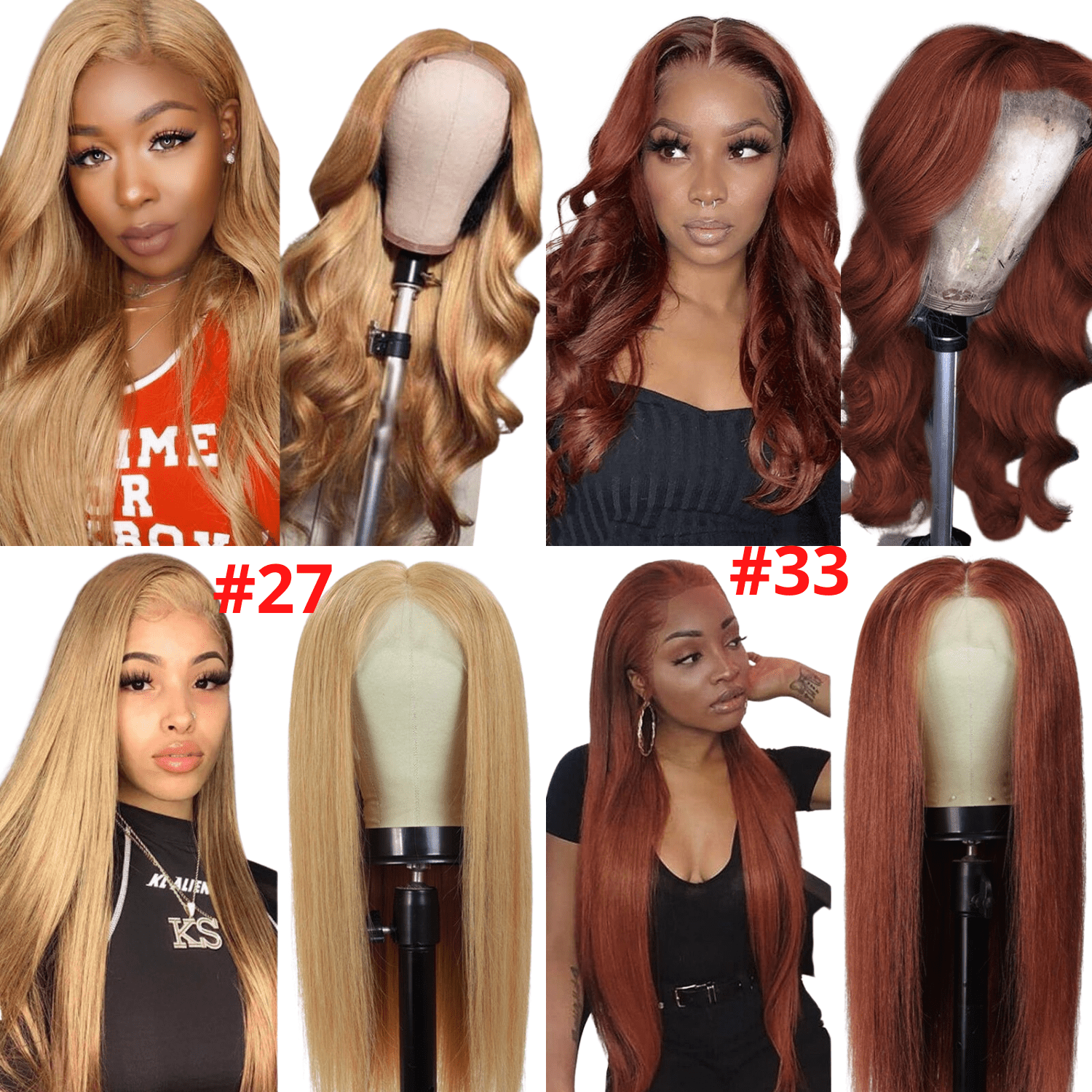 27 Straight 13x1x4 T part Lace 4x4 Closure wigs Body Wave 33 Transpa - Mein ShopCerise Alfie27 Straight 13x1x4 T part Lace 4x4 Closure wigs Body Wave 33 Transpa