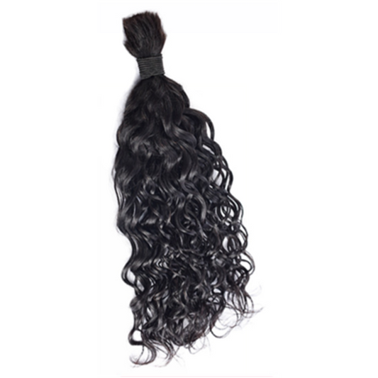 Premium Water Wave Braiding Hair Extensions #1B Natural Black | 100%